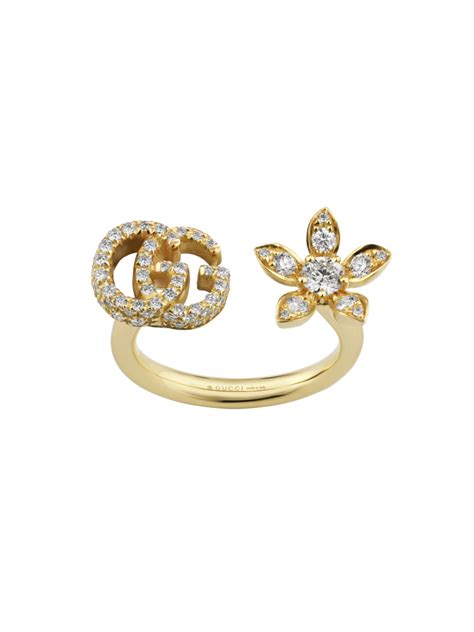 gucci gg flower ring|Gucci flip ring.